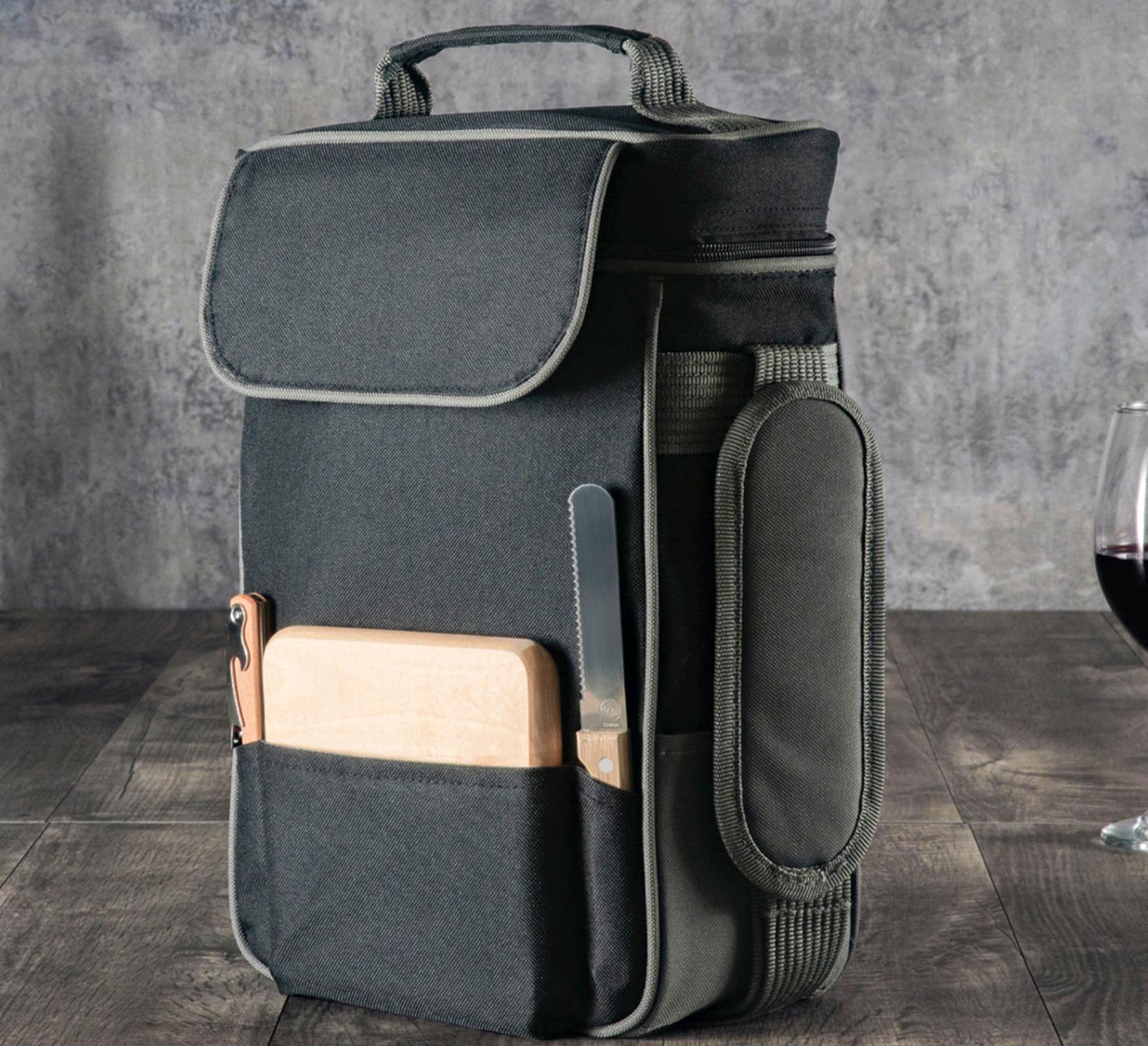 Legacy Wine and Cheese Duet Tote with cheese board and knife and wine opener