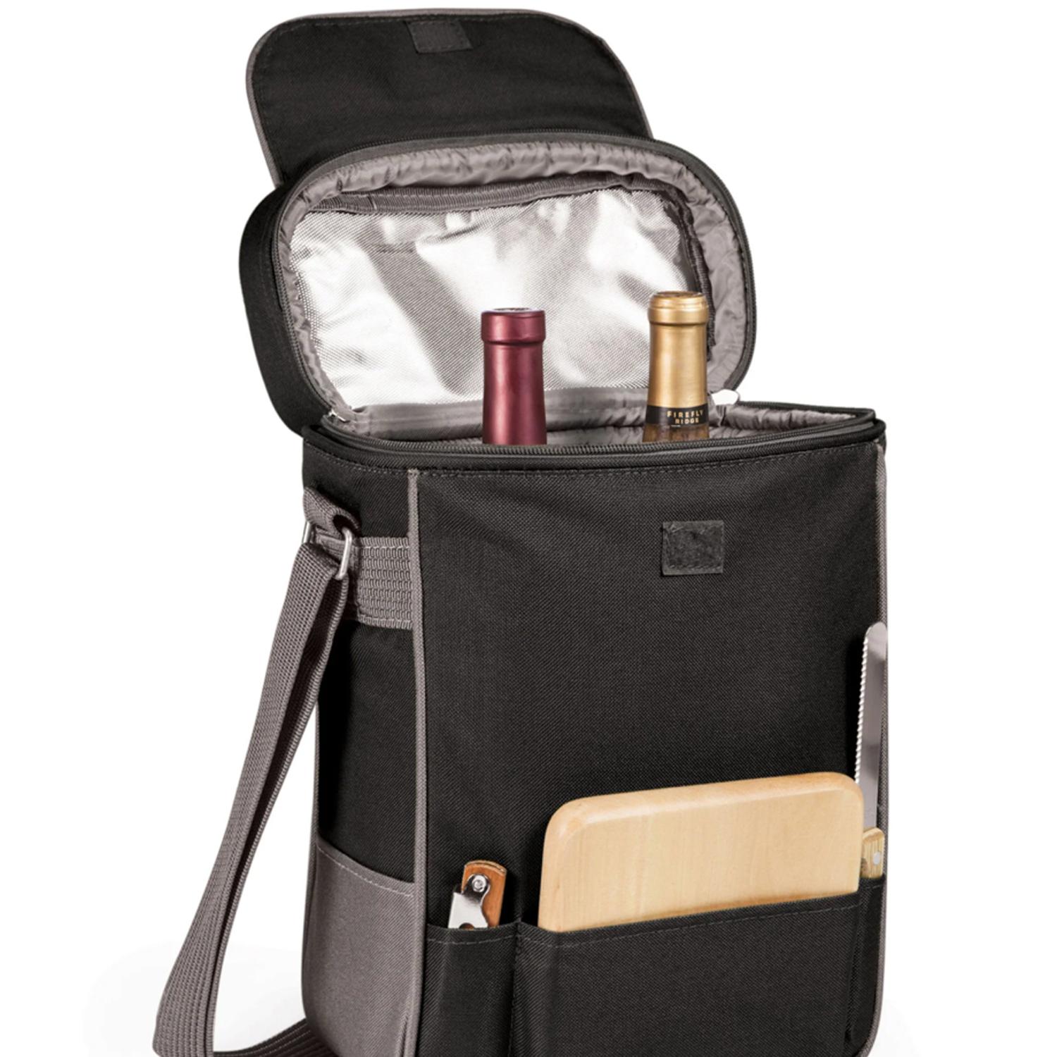 Legacy Wine and Cheese Duet Tote with cheese board and knife and wine opener