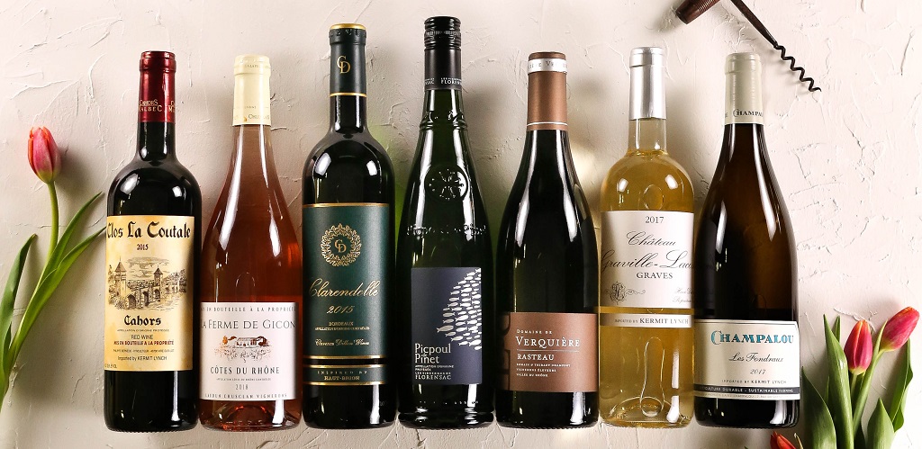 variety of french wines