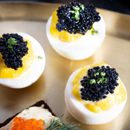 Caviar Deviled Eggs
