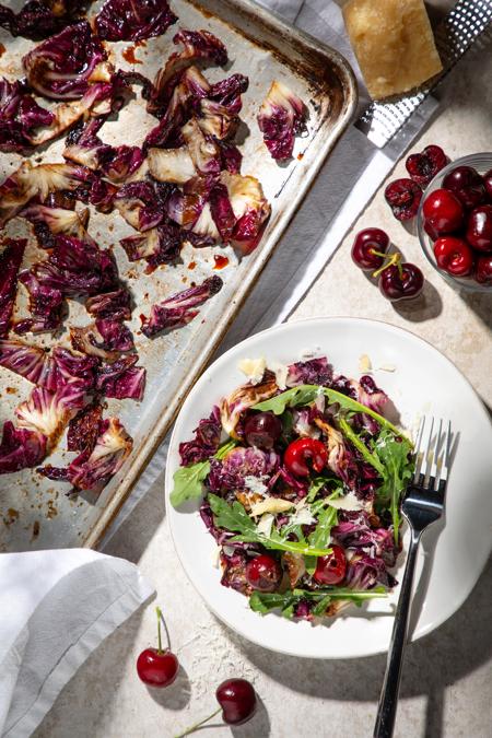 Charred Radicchio and Cherry Salad