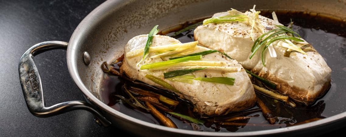 Asian-Style Steamed Cod