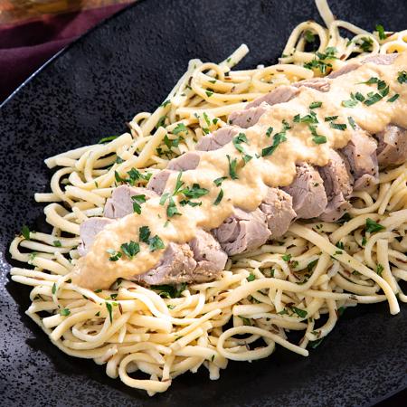 Dijon Pork Tenderloin with Apples