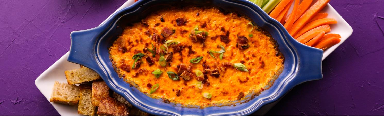 Hot Bacon and Pimento Cheese Dip