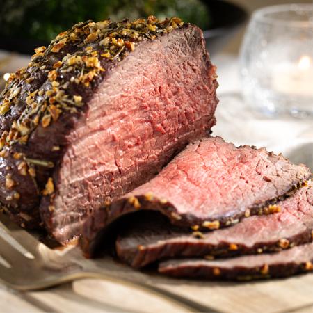 Garlic Crusted Roast Beef