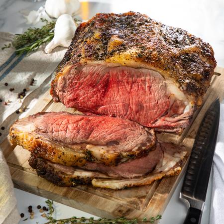 Garlic Herb Crust New York Strip Roast