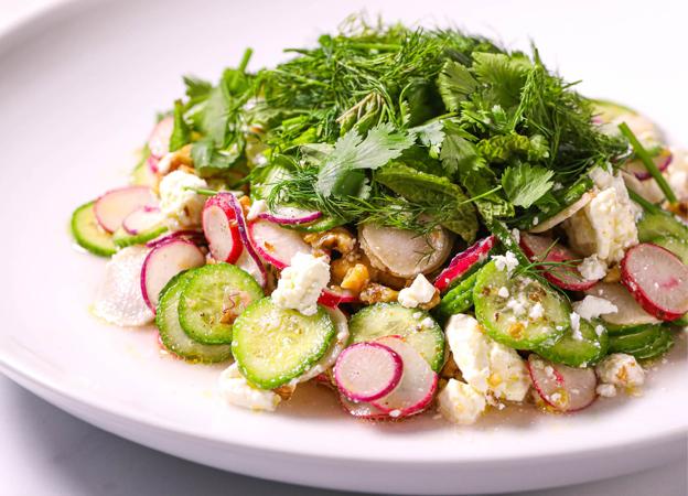 Herby Cucumber and Radish Salad