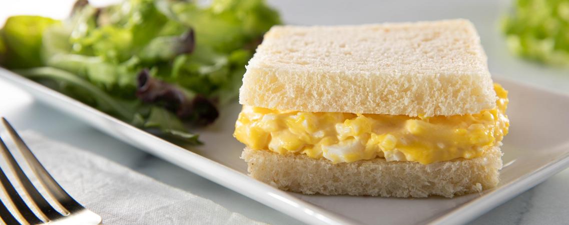 Milk Bread Egg Salad Sandwich