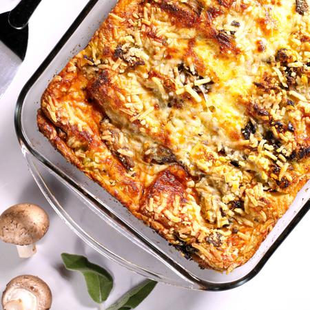 Mushroom & Leek Strata