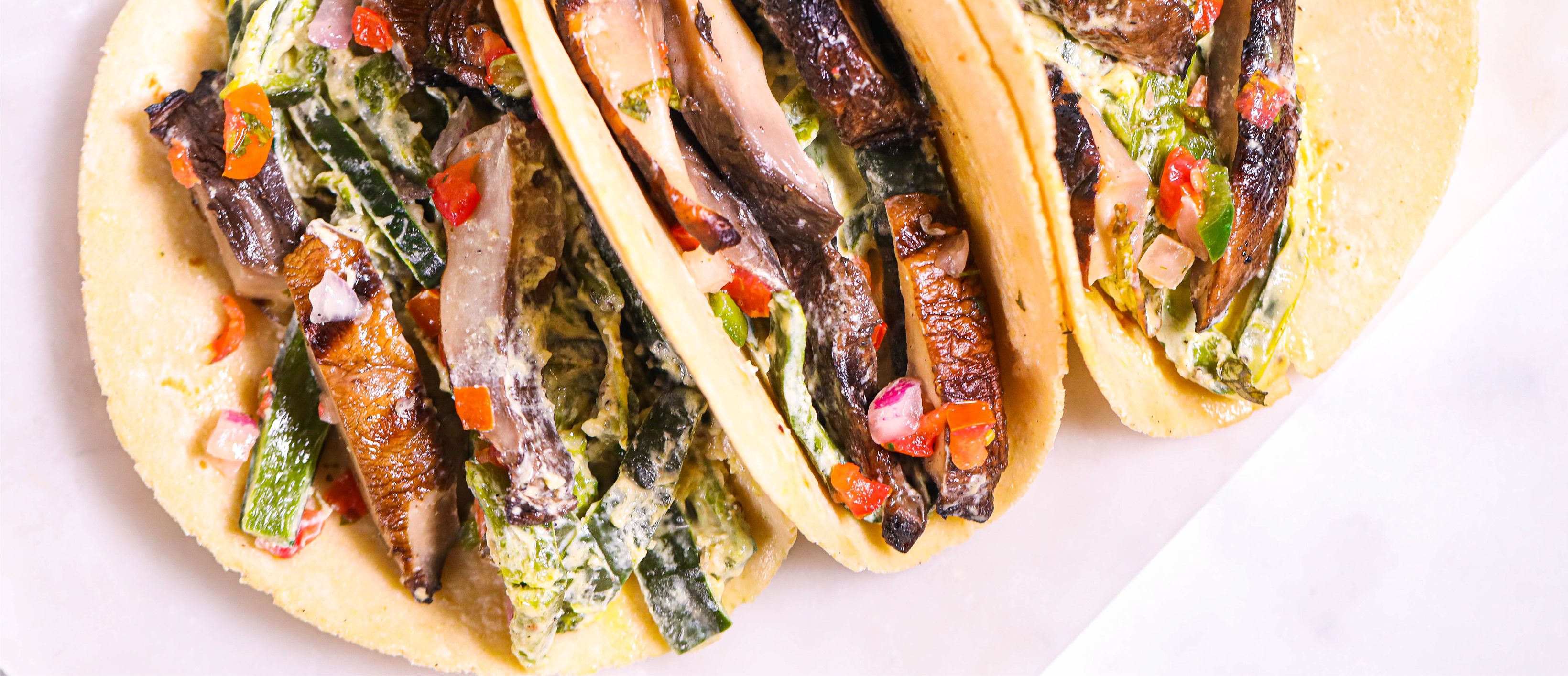 Mushroom & Poblano Tacos