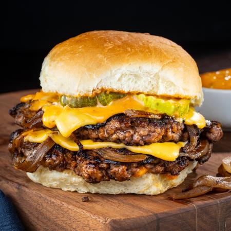 Onion Smash-Style Burger