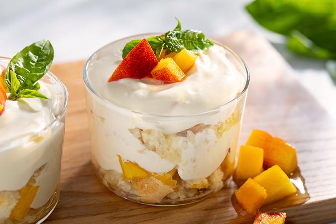 Peaches & Cream Shortcake Trifle