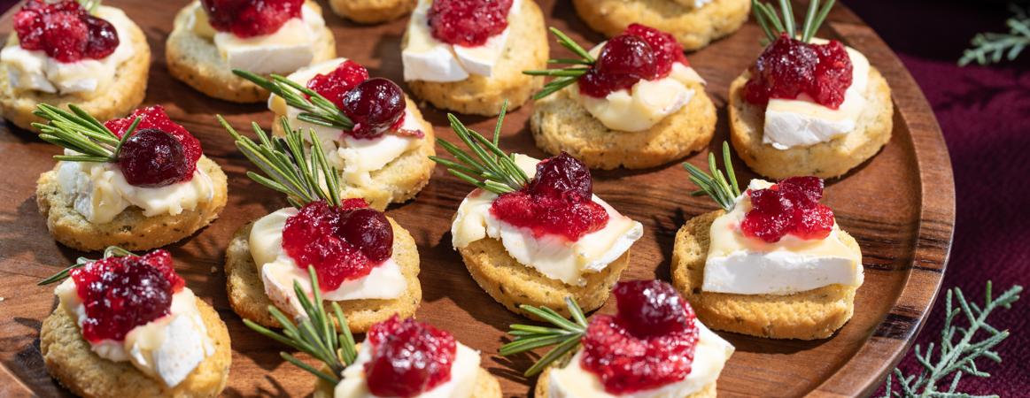 Cranberry Brie Canape