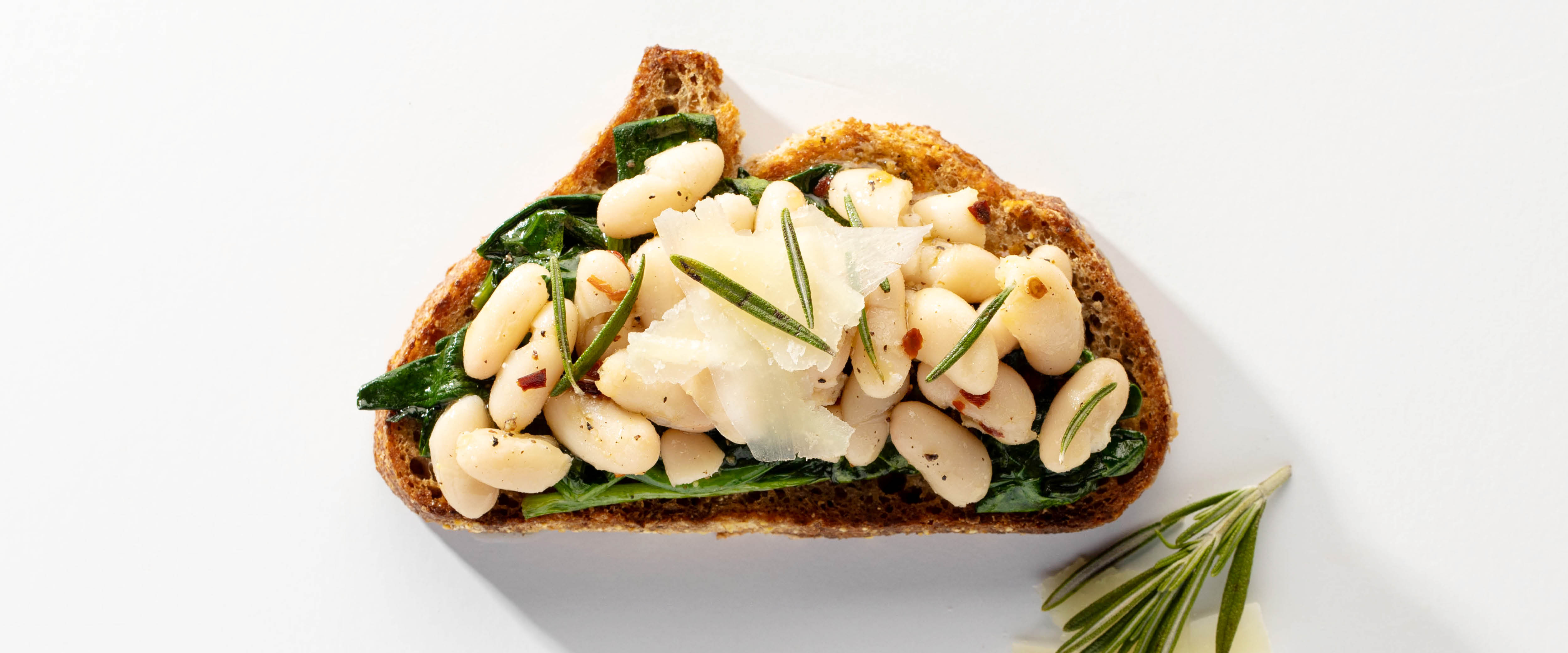 White Beans & Greens Toast