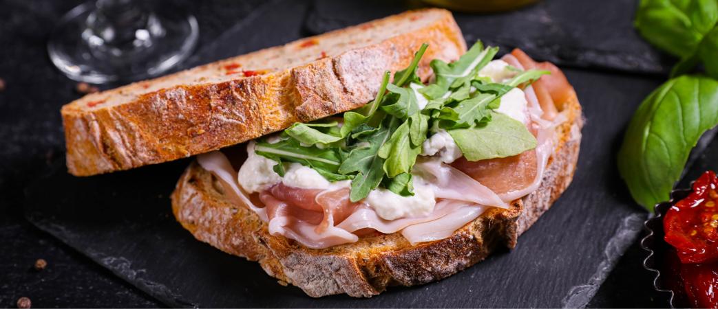 Prosciutto & Burrata Sandwich