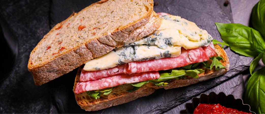 Salami & Gorgonzola Sandwich