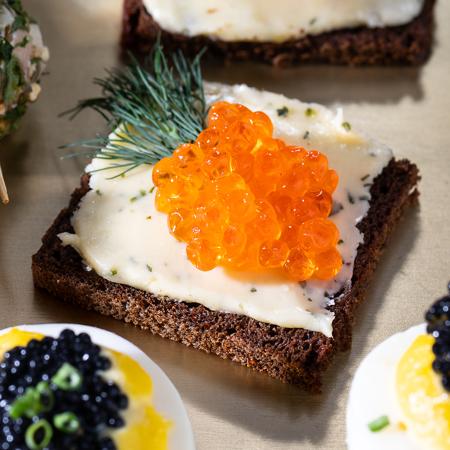 Trout Roe With Herb Butter