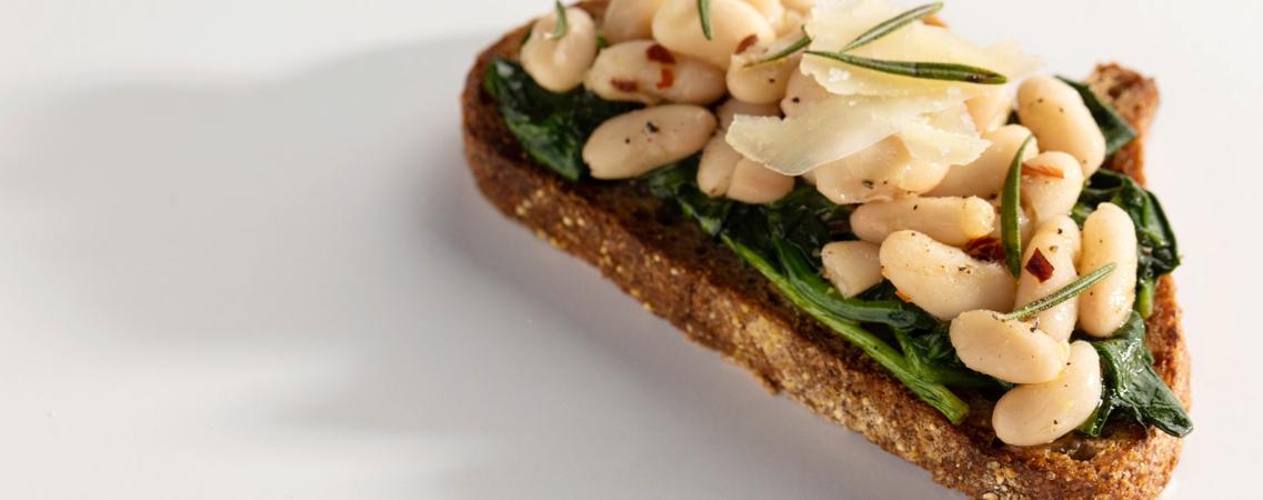 White Beans and Greens Toast