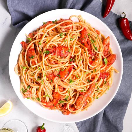 Spicy Lobster Pasta