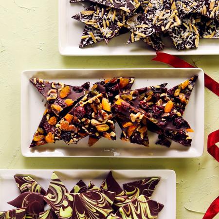 Dried Fruit and Walnut Chocolate Bark