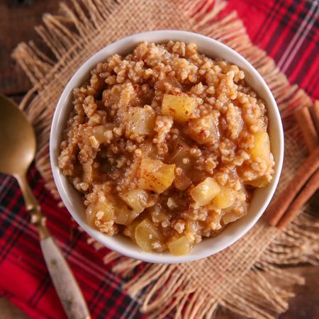 Instant Pot/Multicooker Steel-Cut Apple-Spiced Oatmeal