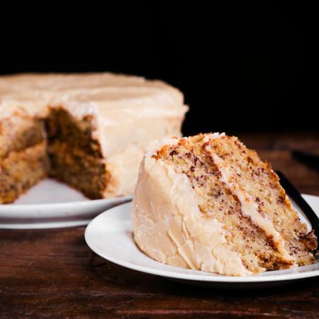 Caramel Banana Cake