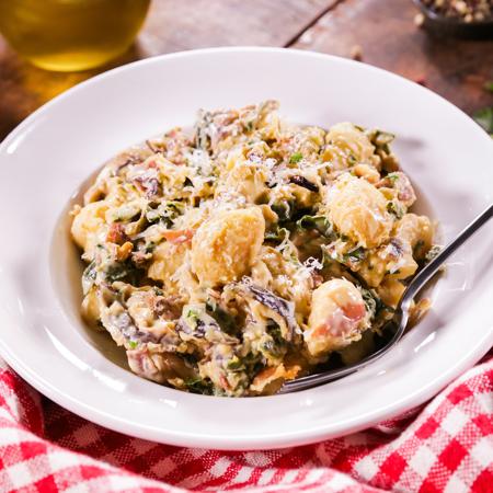 Classic Potato Gnocchi With Parmigiano Cream Sauce