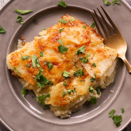Gruyère Au Gratin Potatoes and Crème Fraîche