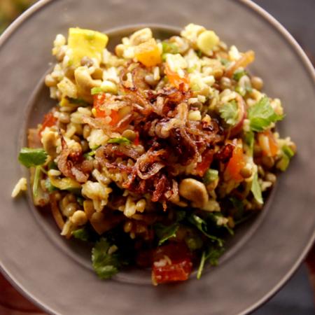 Peach and Cashew Biryani