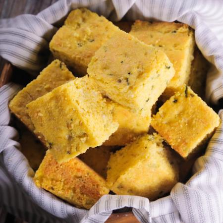 Roasted Poblano Cornbread