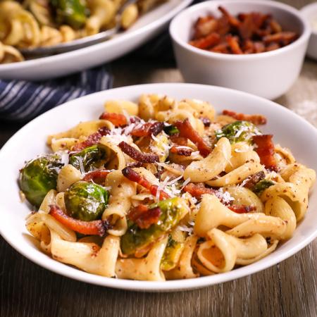 Bacon & Brussels Sprouts Pasta