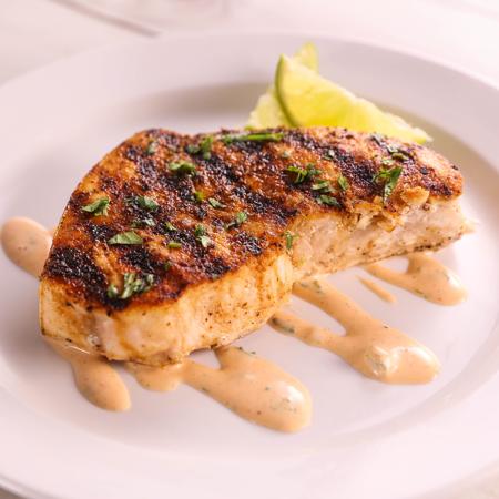 Grilled Swordfish With Cucumber Lime Salsa
