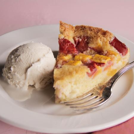 Simple Summer Peach Cake