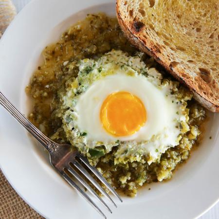 Fresh Hatch Chile Shakshuka