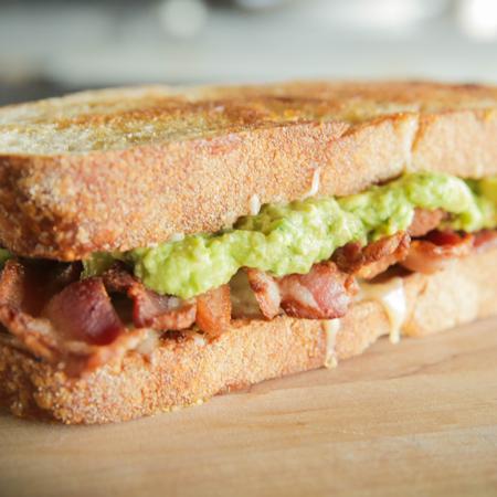 Grilled Cheese With Bacon and Guacamole