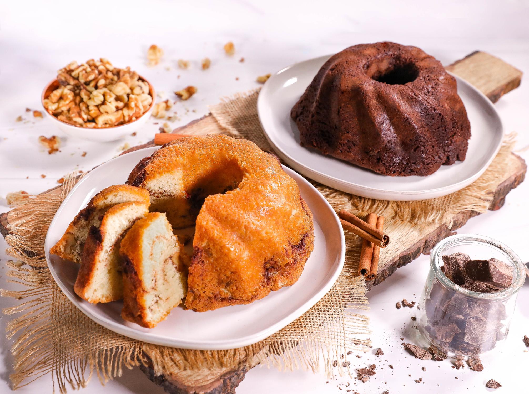 DLM Classic Coffee Cakes -  Toasted Walnut Cinnamon and Chocolate