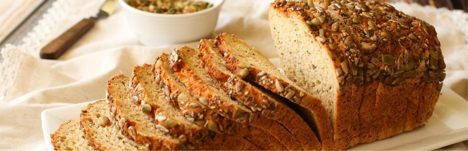 Sliced whole grain bread