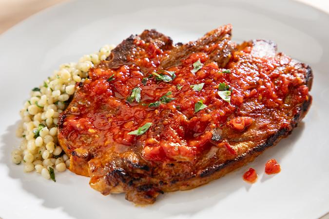 Harissa Lamb Shoulder Chops