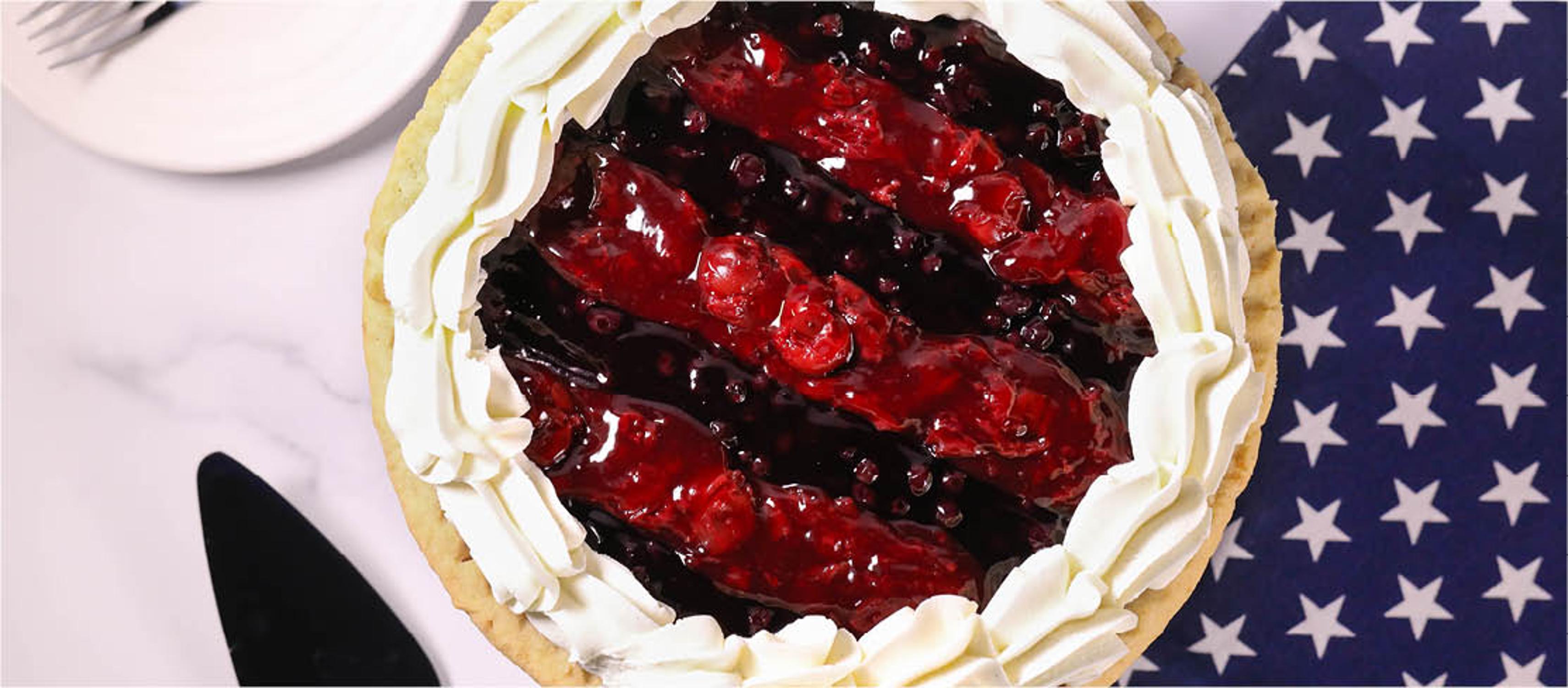 Patriotic Cheesecake Pie