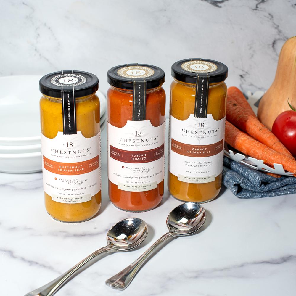 18 Chestnuts Soup Sampler | Get Well Soon Gift | Ship Soup