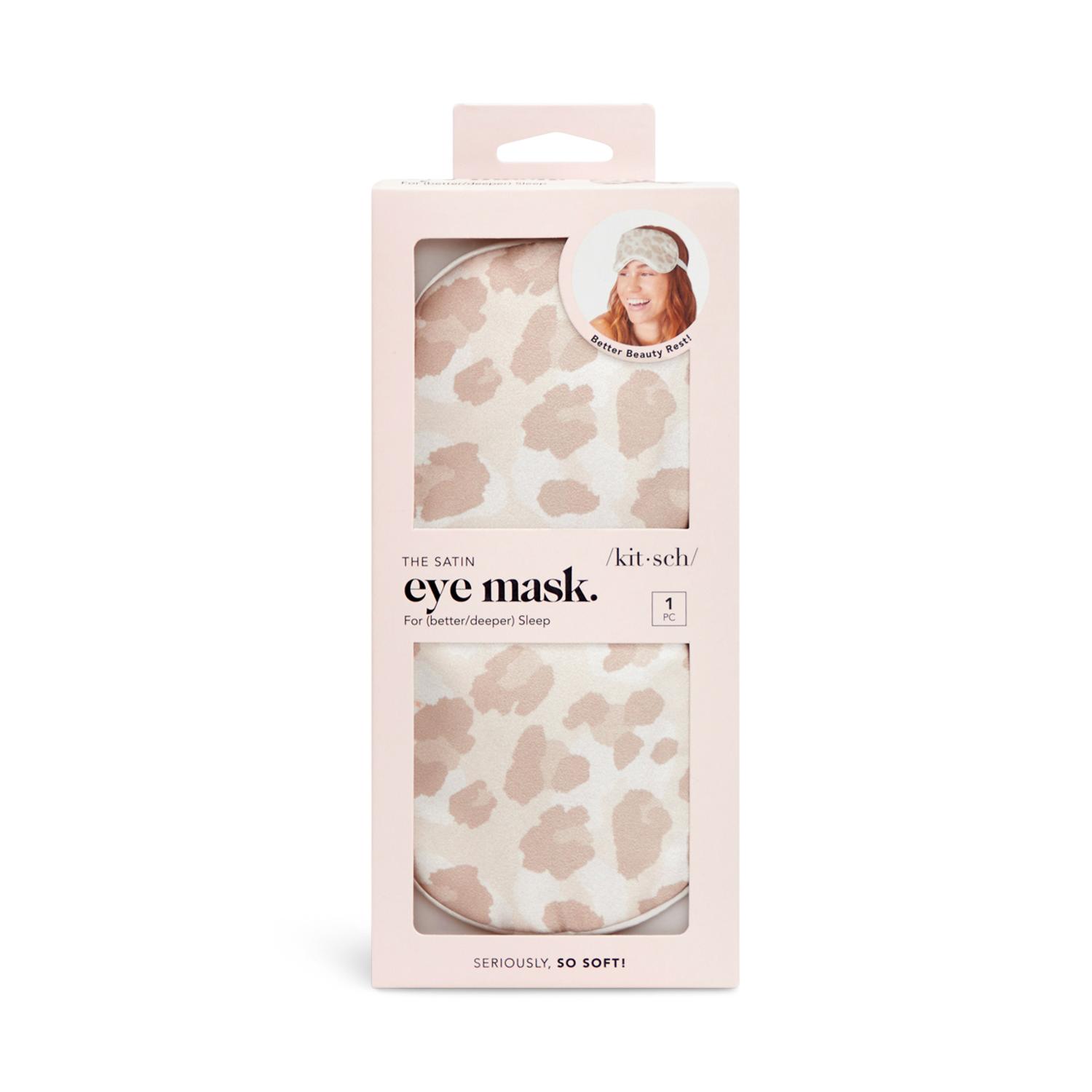 Kitsch beauty satin eye mask leopard