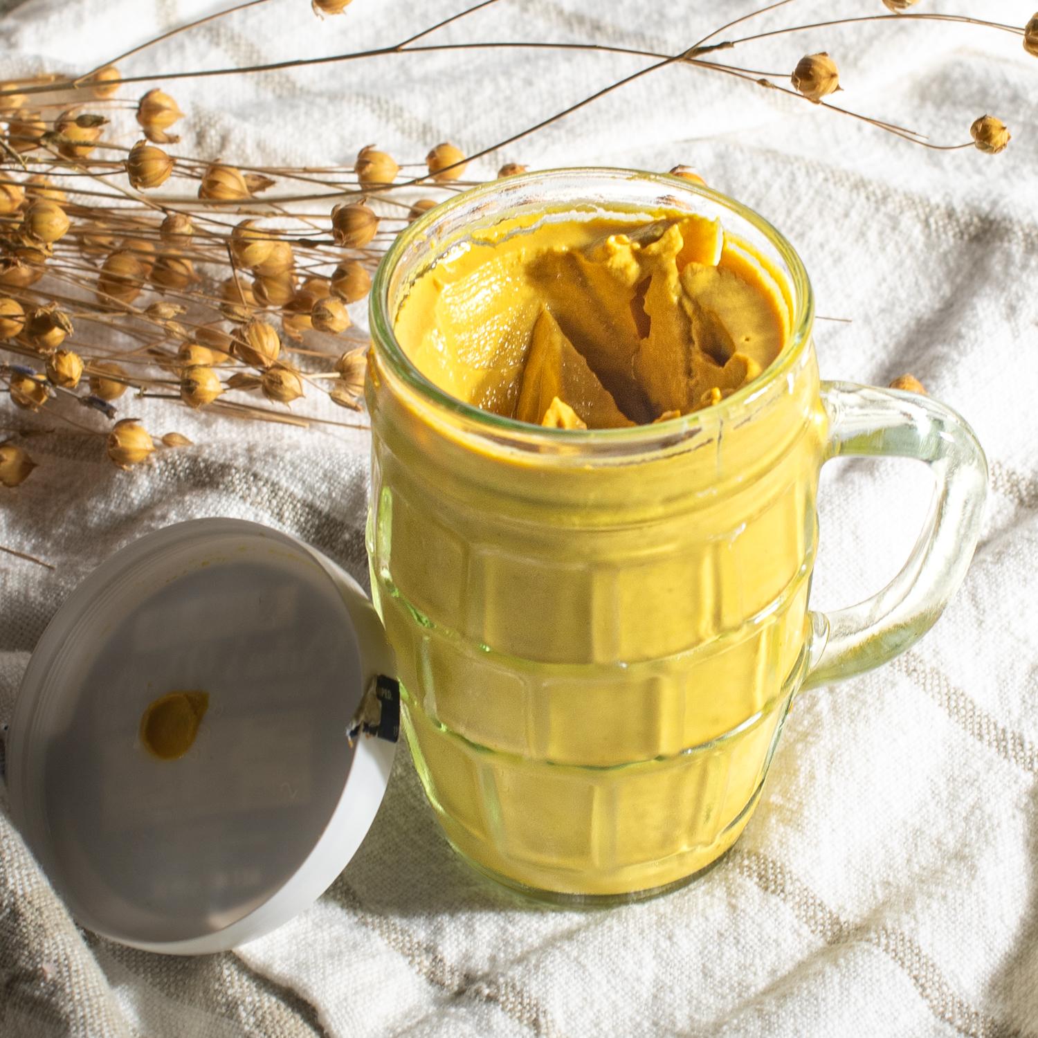 Alstertor Dusseldorf Mustard in german mug reusable