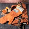BBQ Mit and apron brownie leather