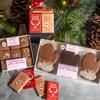 Contents of European Christmas Market Tour Gift Box including Mallows marshmallows, Mulot & Petitjean nonnettes and Little’s coffee