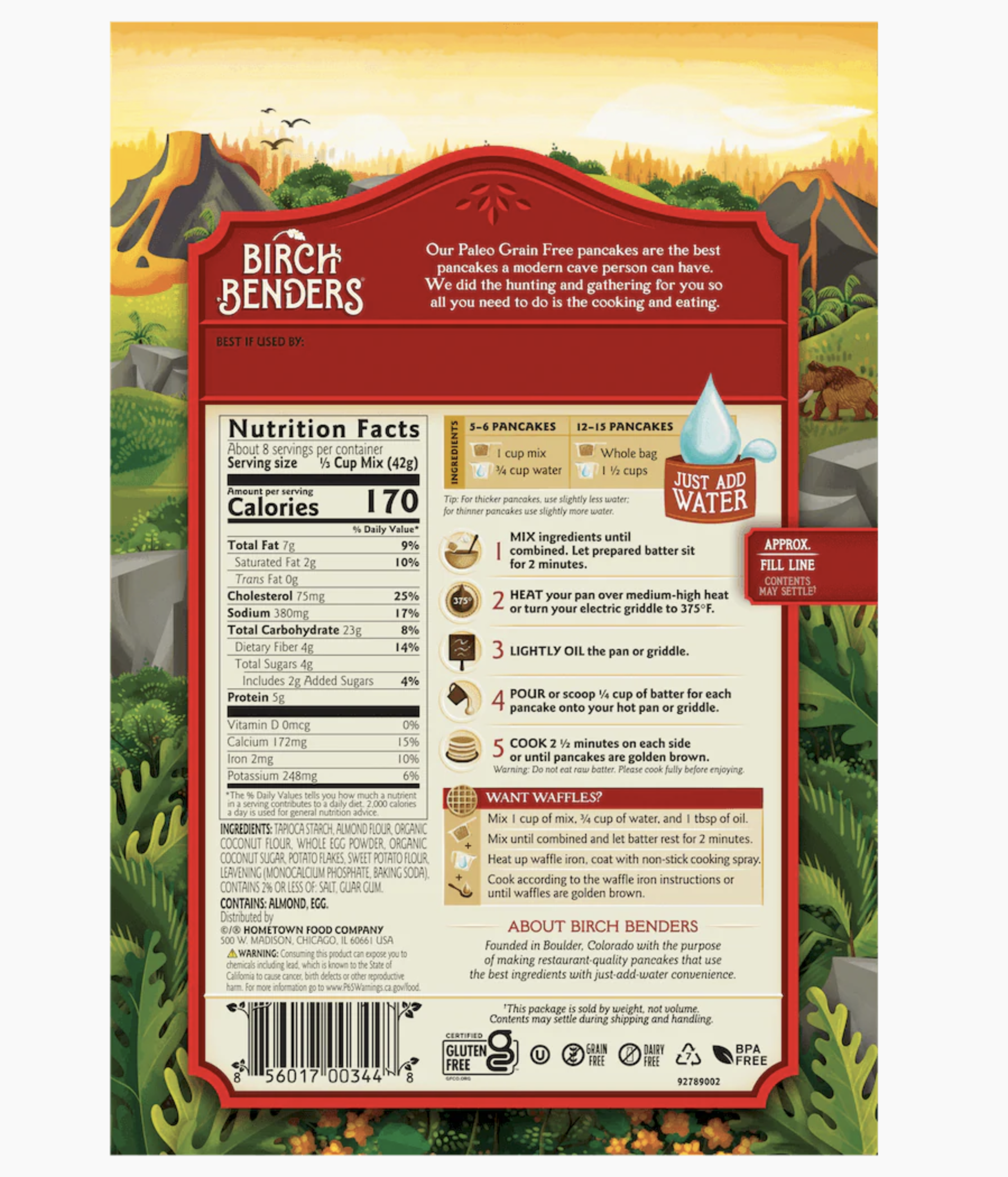 Birch Benders Nutritional Information