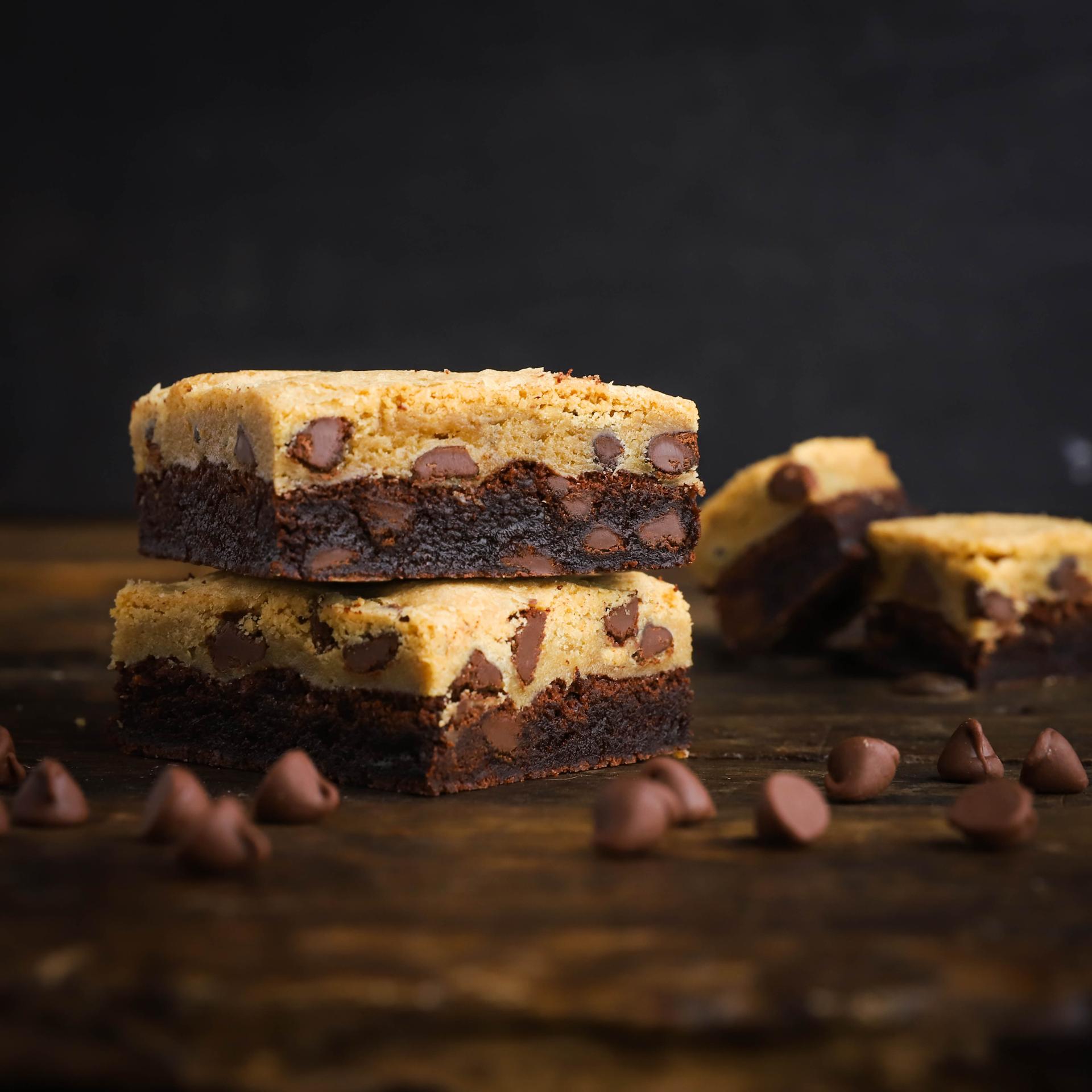 killer brownie brookie cookie and brownie individually wrapped