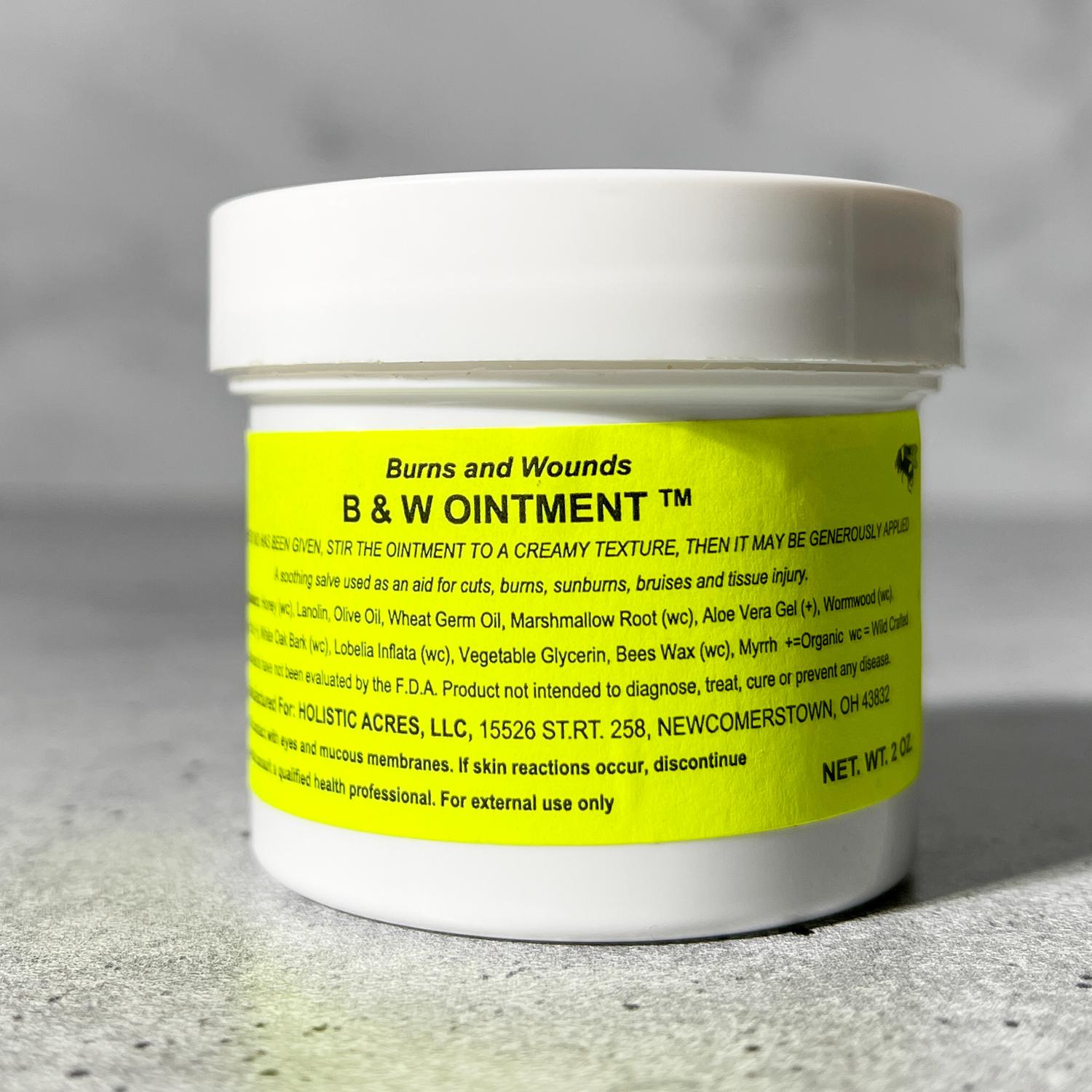 B & W Ointment Wound and Burn Salve