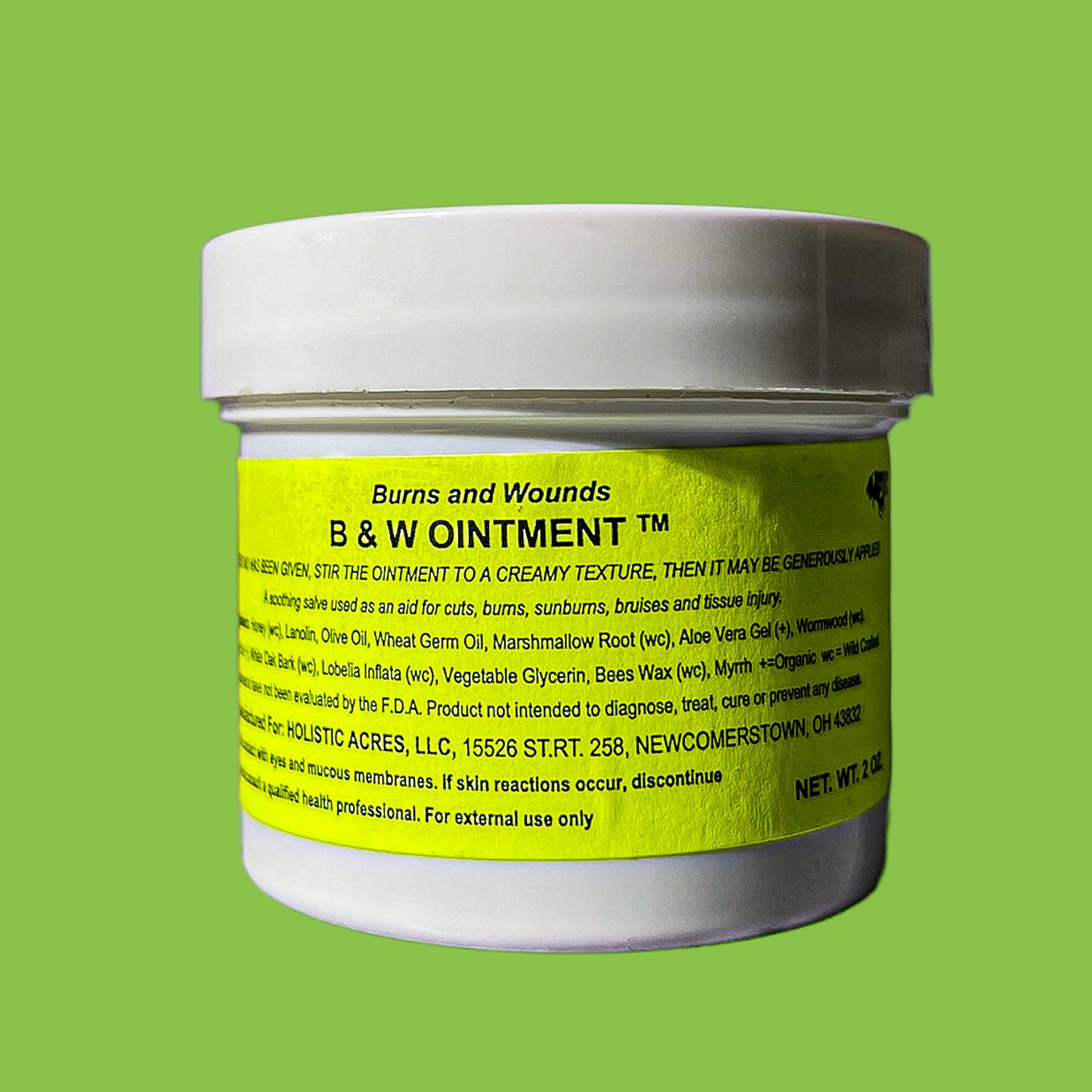 B & W Ointment Wound and Burn Salve