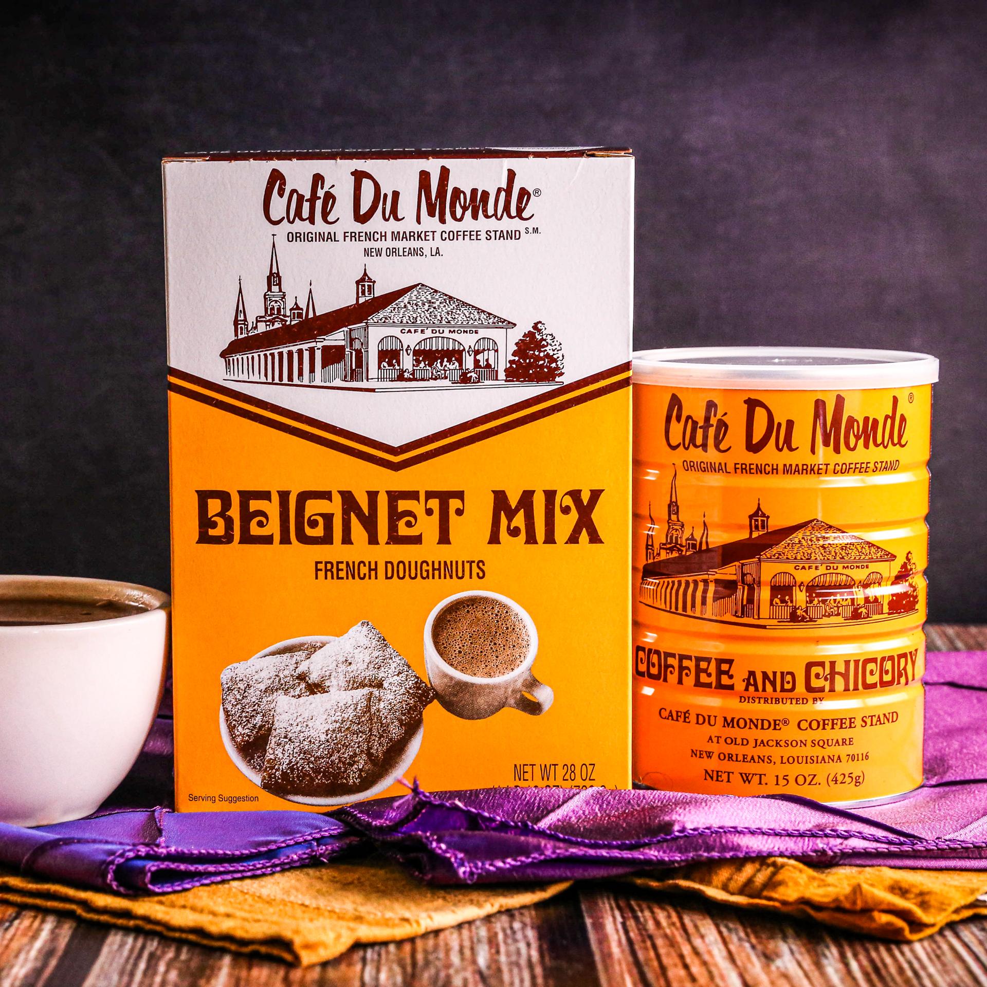 Cafe Du Monde Beignet Mix and Coffee with Chicory