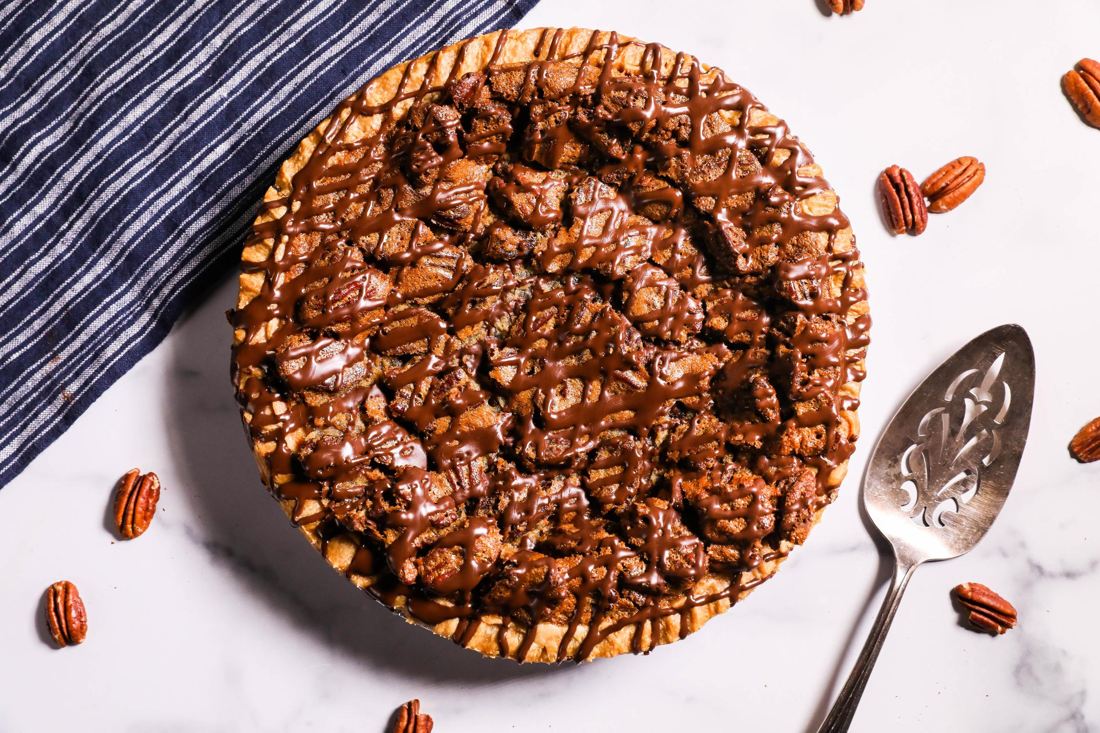 DLM Chocolate Bourbon Pecan Pie